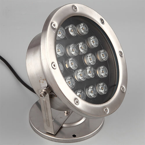 18W IP68 CE RoHS certificated RGB Underwater LED Light 