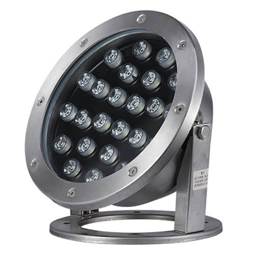 24W IP68 CE RoHS certificated RGB Underwater LED Light 