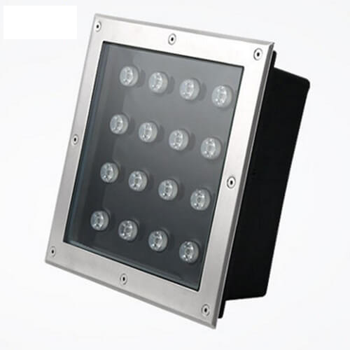 16W IP66 CE Cetificed Square Type LED Underground Flood Light