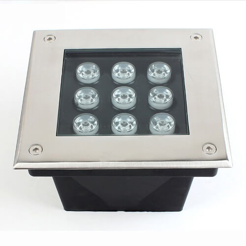 9W IP66 CE Cetificed Square Type LED Underground Flood Light