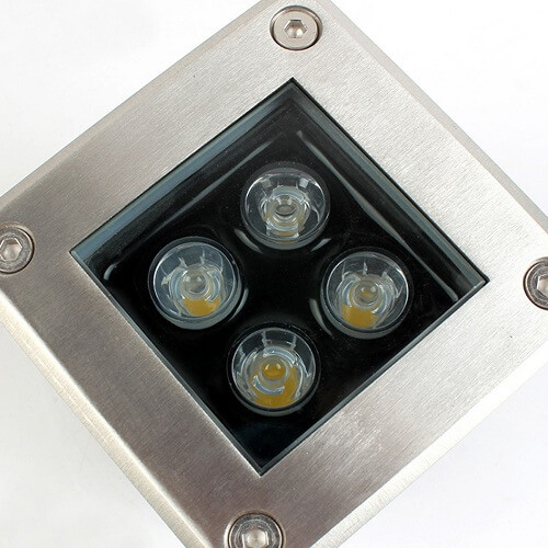 4W IP66 CE Cetificed Square Type LED Underground Flood Light