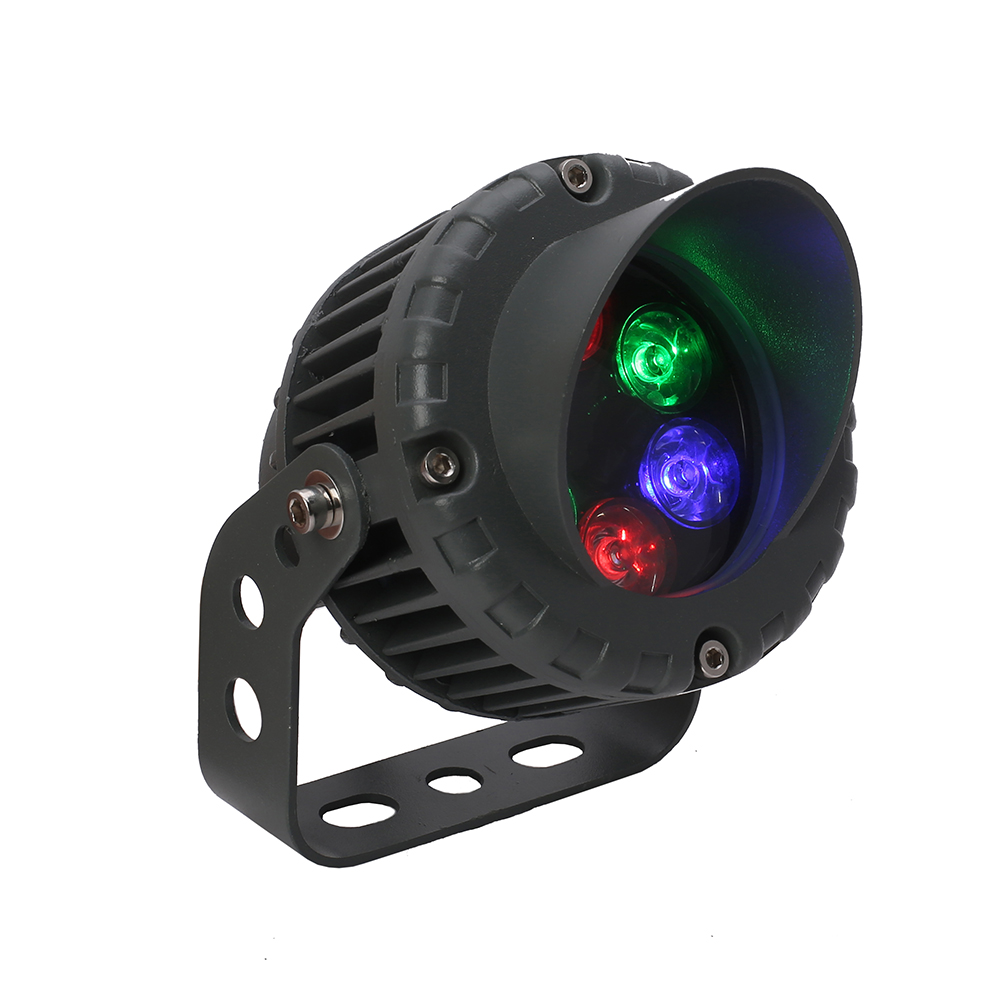 6W IP65 DMX512 RGB Round LED Flood Light 