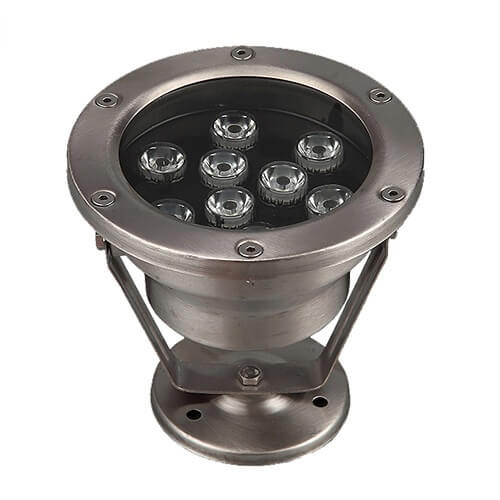 9W IP68 CE RoHS certificated RGB Underwater LED Light 
