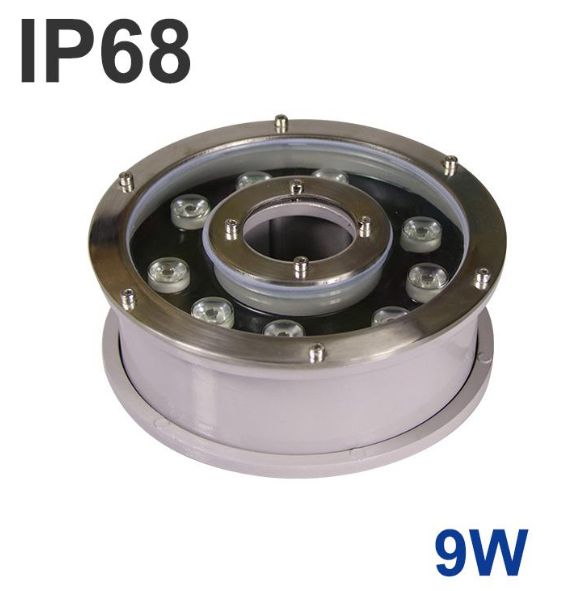 9W IP68 DMX control optional RGB LED Fountain light