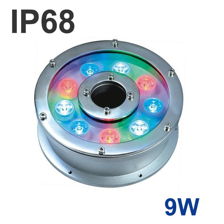 9W IP68 DMX control optional RGB LED Fountain light