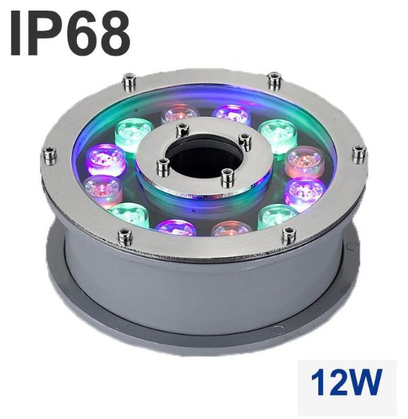 12W IP68 DMX control optional RGB LED Fountain light