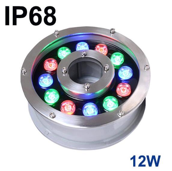 12W IP68 DMX control optional RGB LED Fountain light