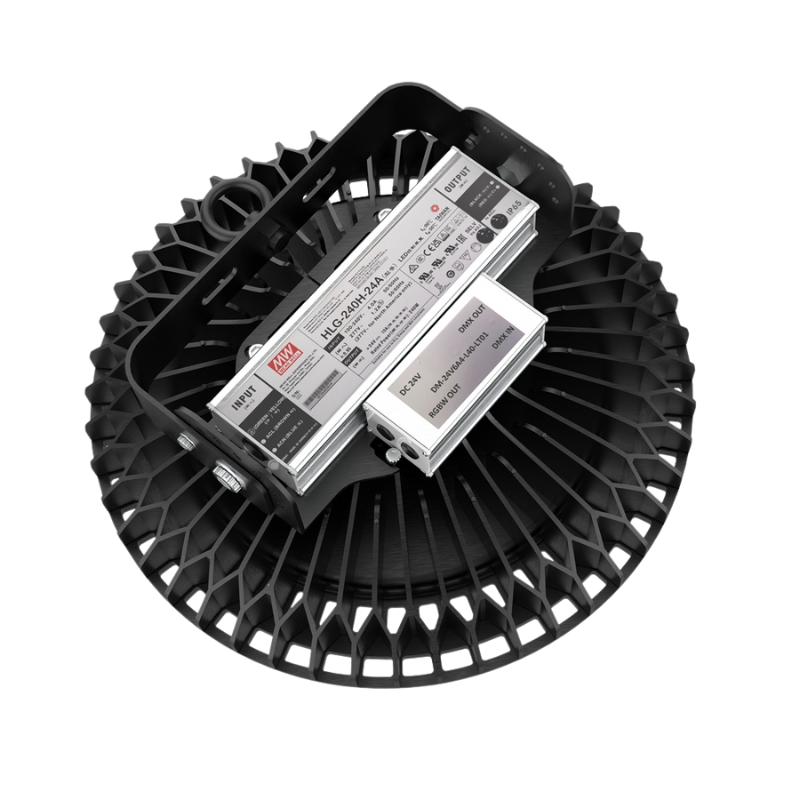 ETL cETL Certified IP66 Light 250W RGBW DMX UFO Light High Bay Light