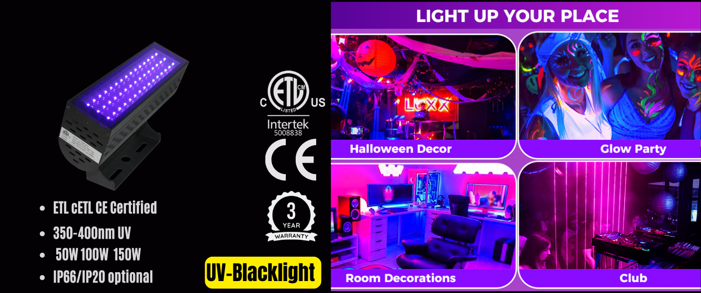 ETL listed UV Flood Light