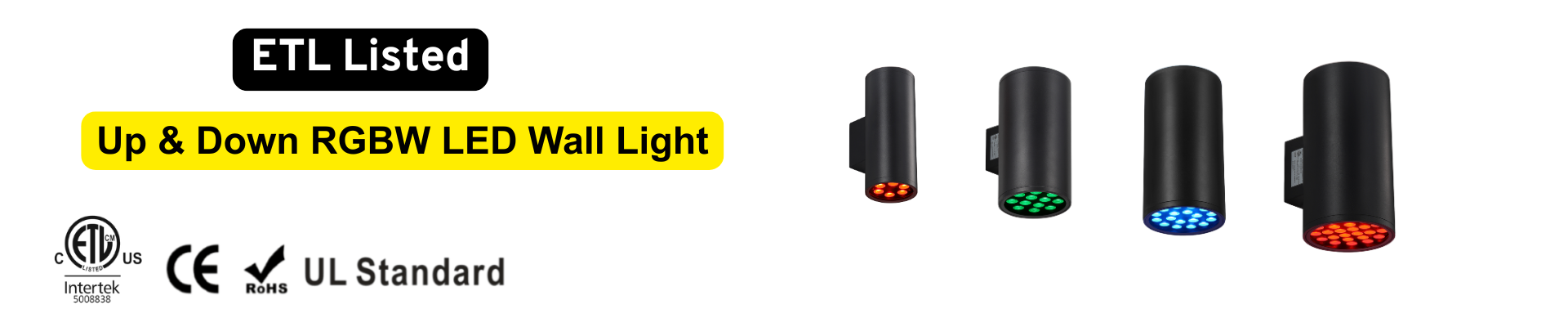 ETL Aura Up&Down RGBW Wall Light