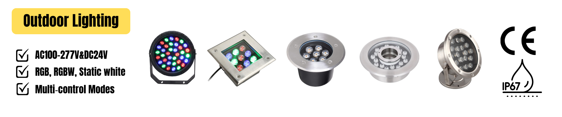RGB LED Fountain Light