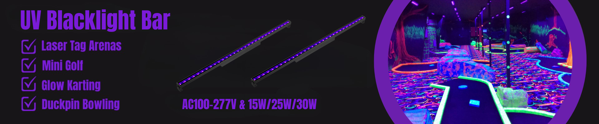 UV Blacklight Bar